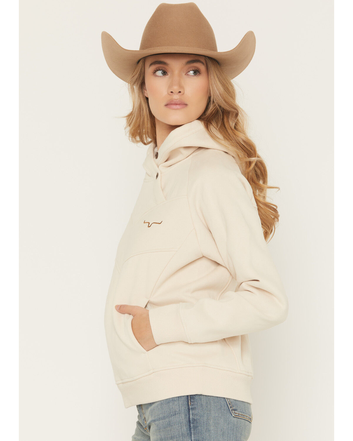 Image #2 - Kimes Ranch Women's Ella Hooded Pullover, Natural, hi-res