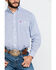 Image #5 - George Strait by Wrangler Men's Navy Small Geo Print Long Sleeve Western Shirt, , hi-res