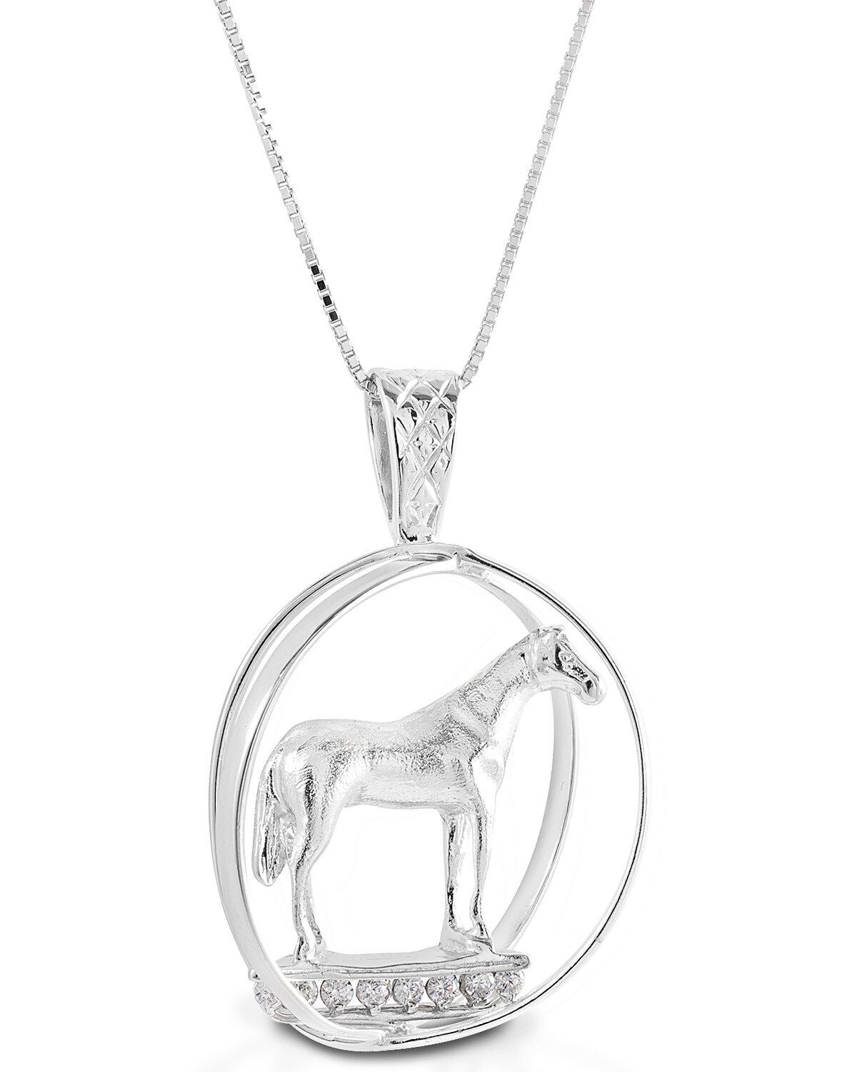Kelly Herd Women's Large World Trophy Necklace, Silver, hi-res