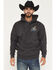 Image #1 - Seager Men's Greenhead Graphic Hooded Sweatshirt, Black, hi-res