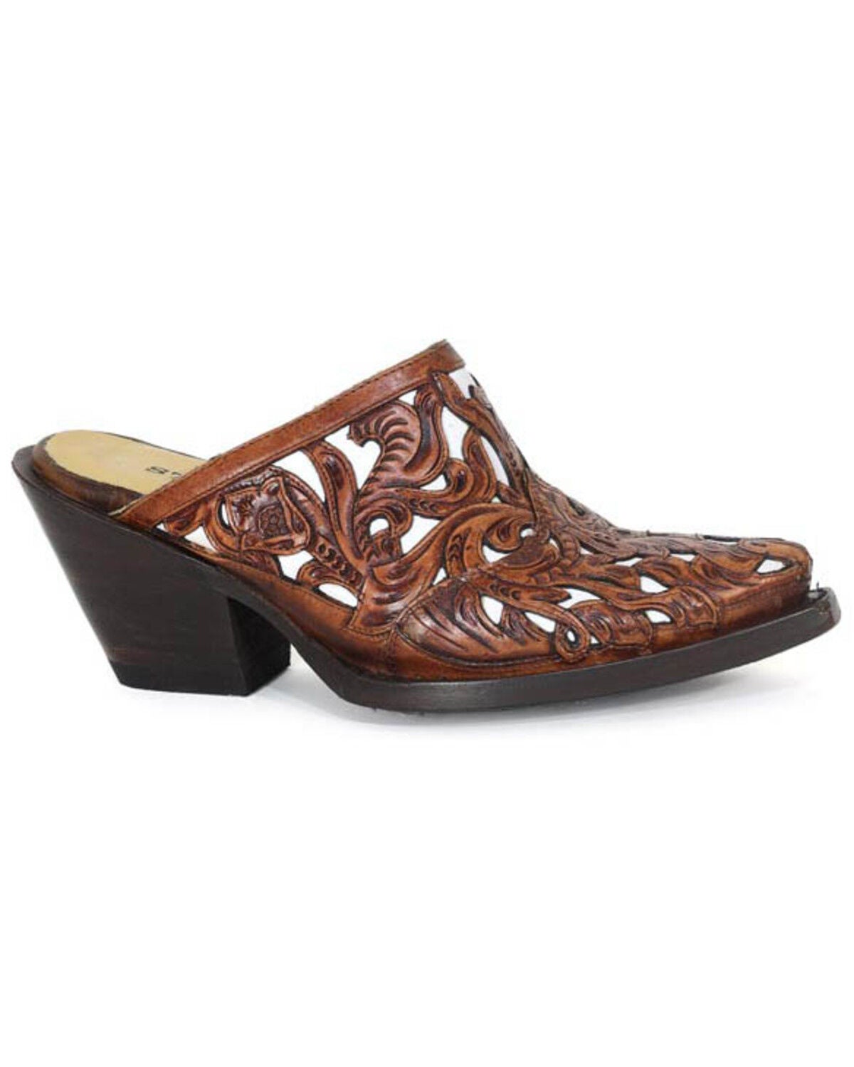 Stetson Women's Mia Mules - Snip Toe, Brown, hi-res
