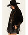 Scully Women's Beaded and Lace Fringe Jacket , Black, hi-res