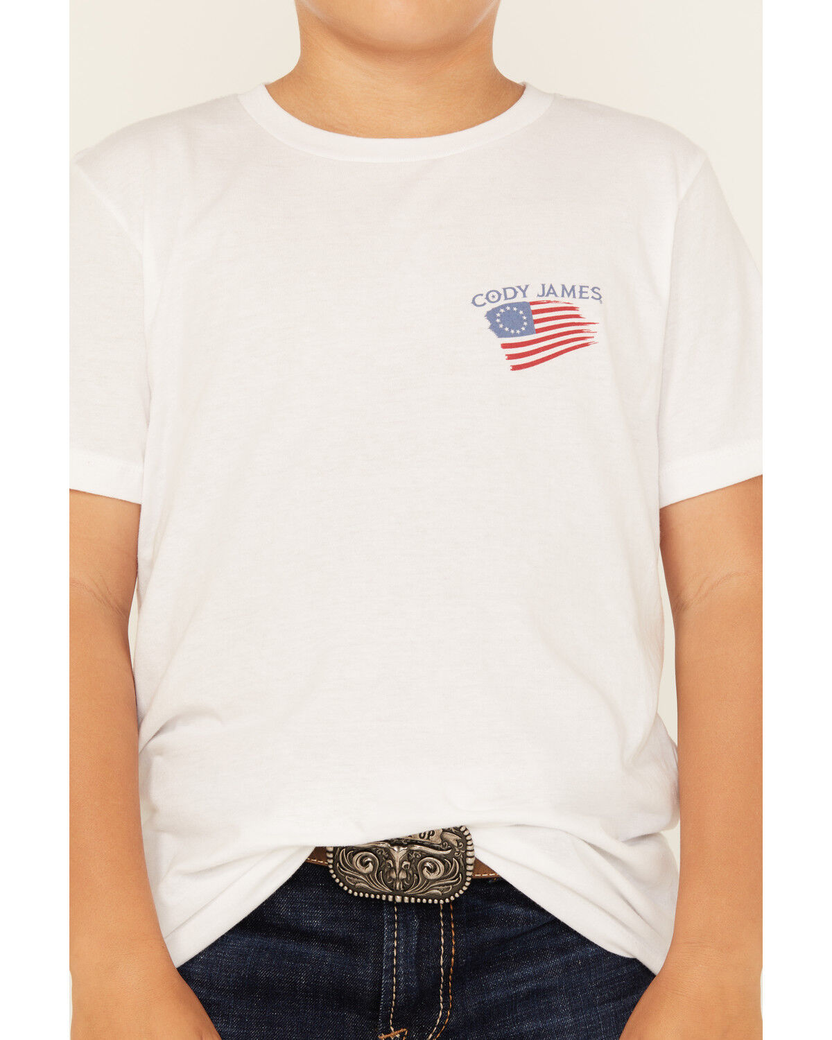 Image #4 - Cody James Boys' Heritage Short Sleeve Graphic T-Shirt, White, hi-res