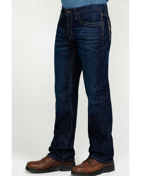 Cody James Men's FR Millikin Dark Slim Bootcut Work Jeans , Indigo