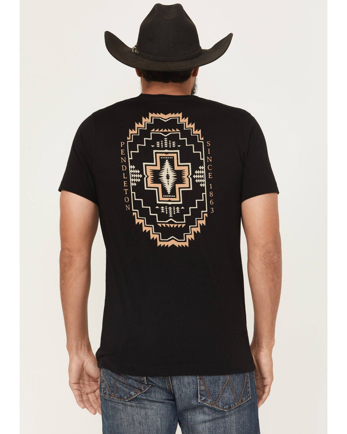Pendleton Men's Icon Harding Short Sleeve Graphic T-Shirt, Black, hi-res