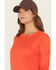 Image #2 - Carhartt Women's Force Sun Defender™ Relaxed Fit Lightweight Long Sleeve Graphic Work Tee, Red, hi-res