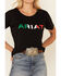 Image #3 - Ariat Women's Viva Mexico Logo Graphic Tee, Black, hi-res