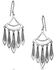Image #2 - Montana Silversmiths Women's Hammered Chandelier Earrings, Silver, hi-res