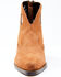 Image #3 - Dan Post Women's Embroidered Inlay Suede Fashion Booties - Pointed Toe, Tan, hi-res