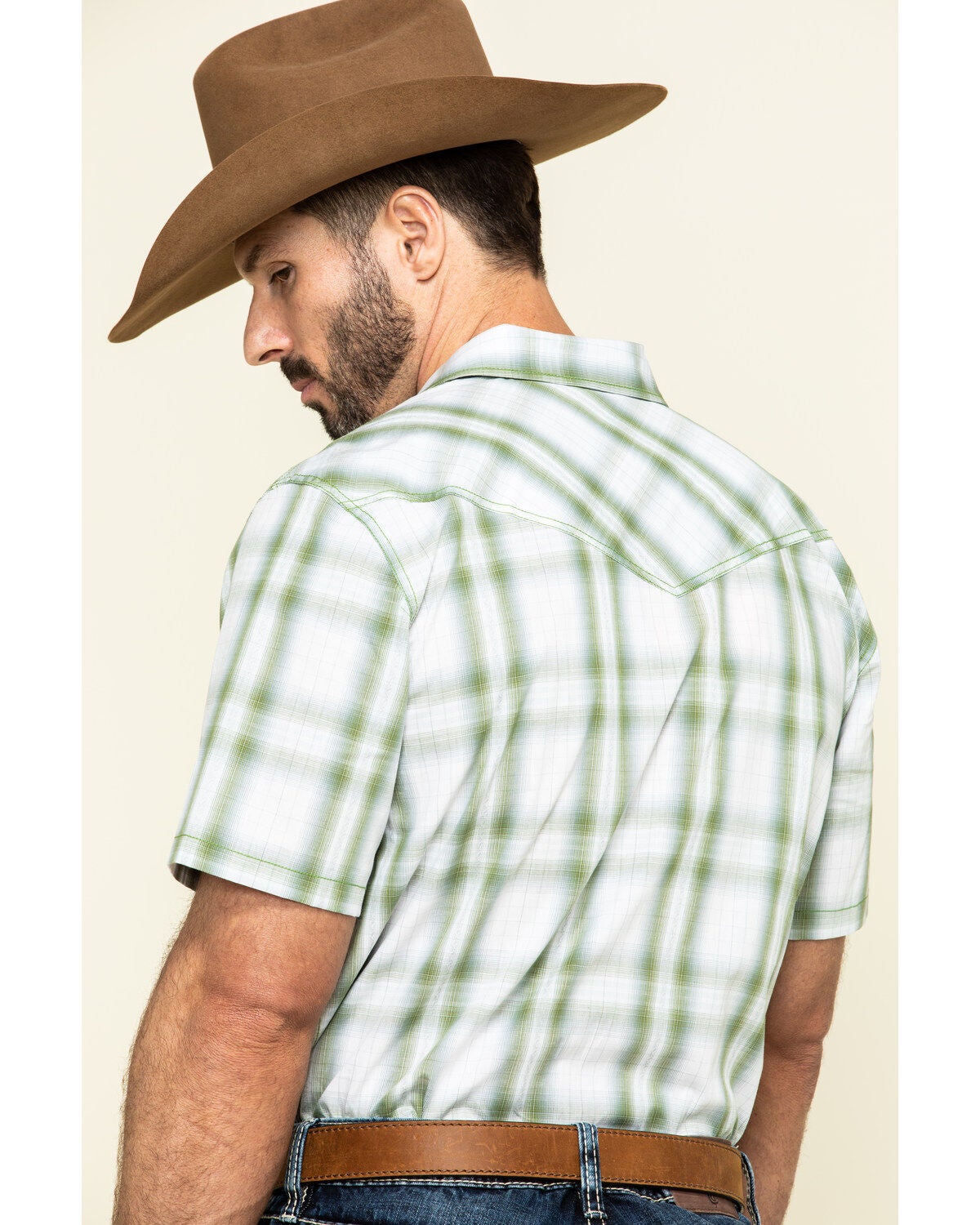 Image #5 - Cody James Men's Woodlands Large Plaid Short Sleeve Western Shirt, , hi-res