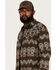Moonshine Spirit Men's Hunter Southwestern Print Snap Western Flannel Shirt , Brown, hi-res