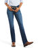 Image #1 - Ariat Women's Perfect Rise Stretch Abby Straight Mackenzie Jeans, Blue, hi-res