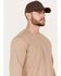 Image #2 - Cody James Men's FR Thermal Long Sleeve Work Shirt, Beige/khaki, hi-res