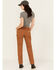 Image #3 - Carhartt Women's Rugged Flex® Double-Knee Relaxed Fit Canvas Work Pants, Brown, hi-res