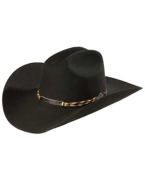 Stetson Men's 4X Portage Buffalo Felt Cowboy Hat, Black, hi-res