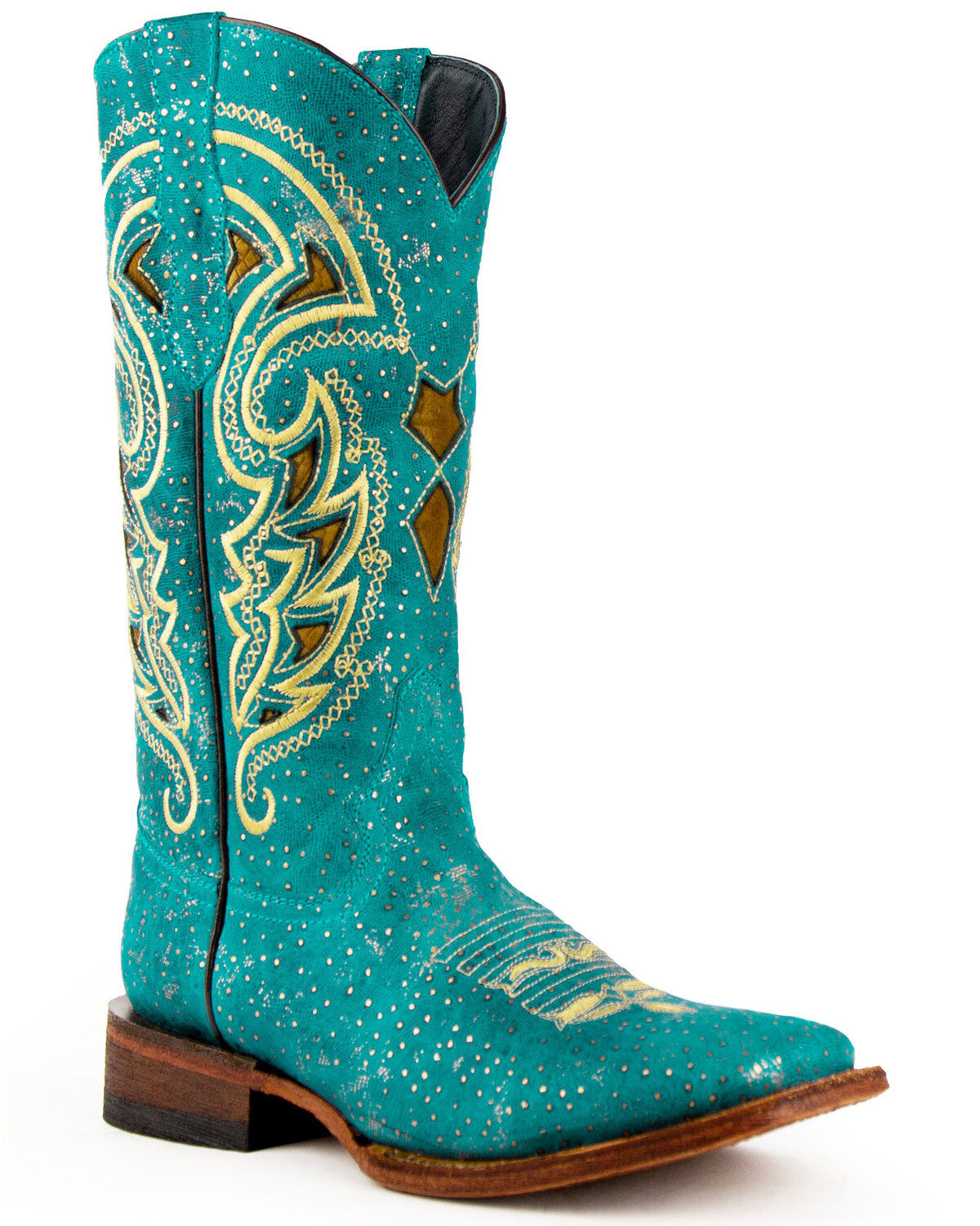 turquoise cowboy boots womens