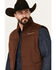 Image #2 - Ariat Men's Crius Solid Insulated Concealed Carry Vest, Medium Brown, hi-res