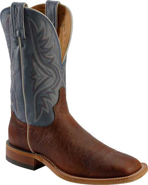 Tony Lama Men's Americana Western Boots - Broad Square Toe, Pecan, hi-res