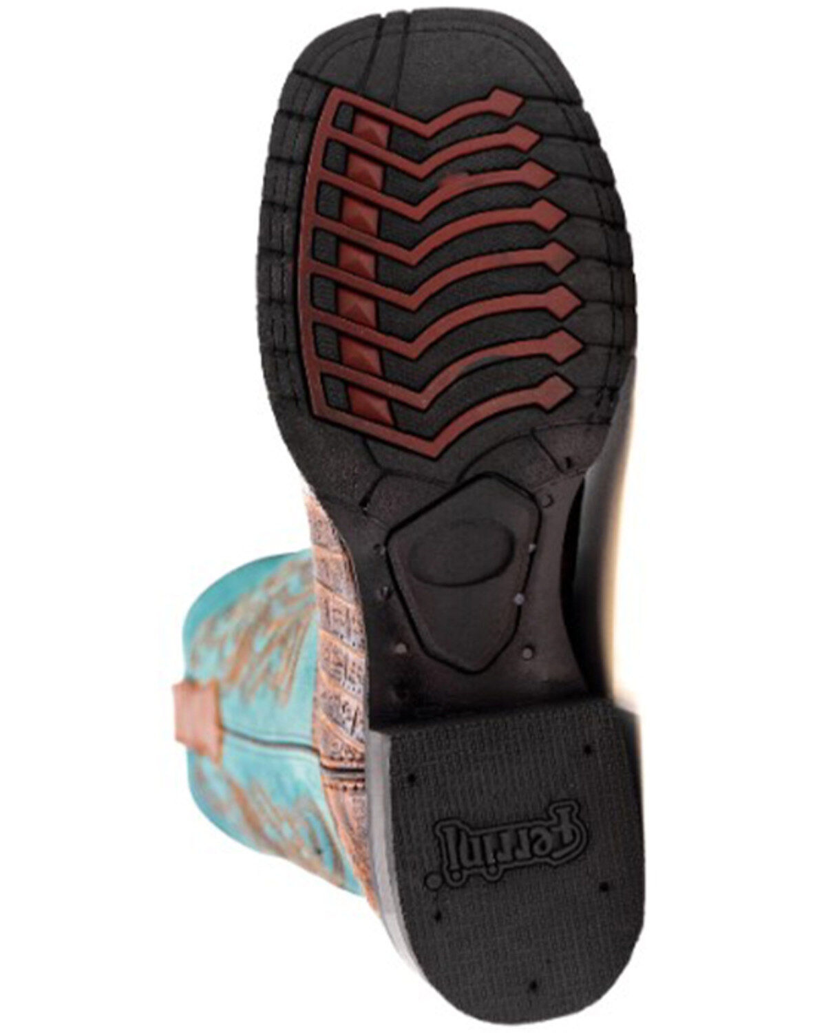 Image #7 - Ferrini Men's Caiman Print Performance Western Boots - Broad Square Toe, Rust Copper, hi-res