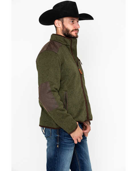Image #4 - Outback Trading Co. Men's Garner Reinforced Zip-Up Jacket , Olive, hi-res