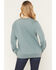 Image #4 - Wrangler Women's Desert Graphic Crew Neck Sweatshirt, Teal, hi-res