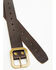 Image #2 - Brothers and Sons Men's Coleman Leather Belt, Chestnut, hi-res