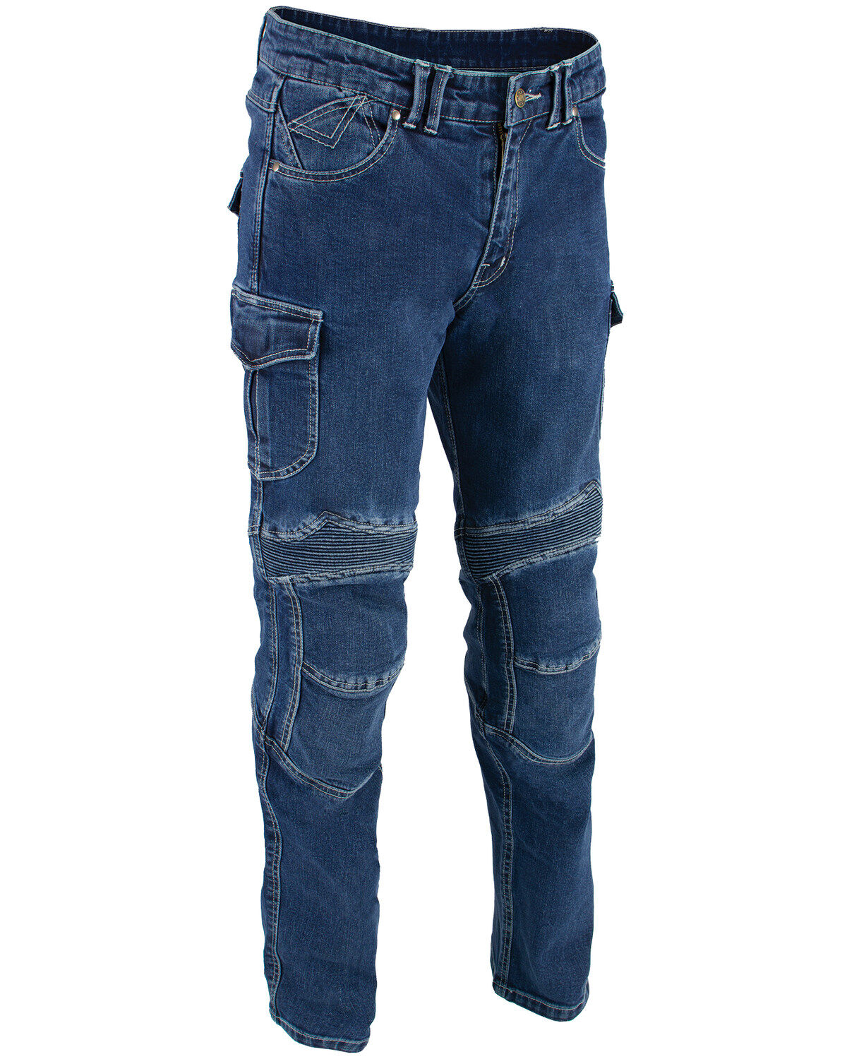 Image #1 - Milwaukee Leather Men's 32" Aramid Reinforced Straight Cut Denim Jeans, , hi-res