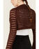 Image #4 - Beyond The Radar Women's Crochet Shrug, Brown, hi-res