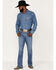 Image #1 - Wrangler Retro Men's Deerstalker Medium Wash Relaxed Bootcut Stretch Denim Jeans, Blue, hi-res