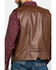 Image #6 - Cripple Creek Men's Whiskey Brown Faux Leather Vest, Med Brown, hi-res