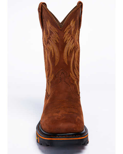 Cody James Men's Decimator Top Standard Western Work Boots - Wide Square Toe, Brown, hi-res