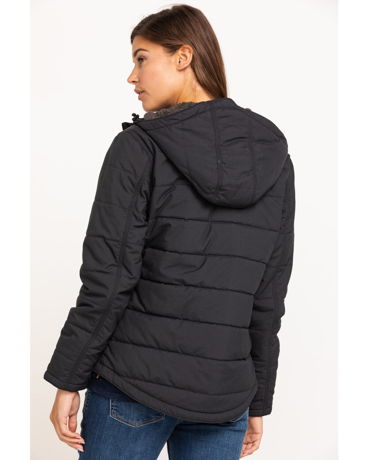 ladies black utility jacket