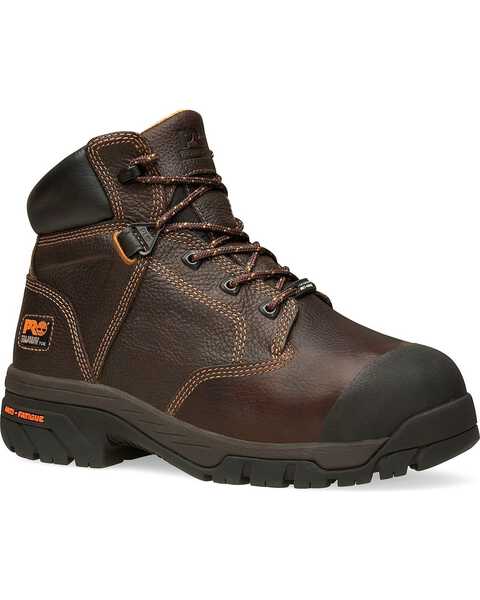 Timberland PRO Helix Metatarsal Guard 6" Lace-Up Work Boots - Composition Toe, Brown, hi-res