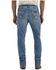 Image #1 - Wrangler Retro Men's Light Wash Slim Bootcut Stretch Denim Jeans, Medium Wash, hi-res