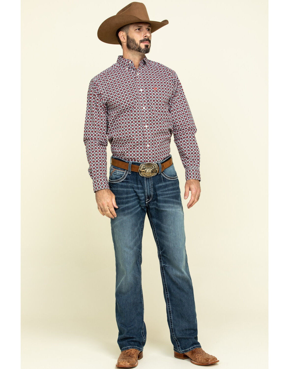 Ariat Men's M4 Coltrane Durango Bootcut Jeans - Big, Indigo, hi-res