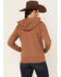 Wrangler Retro Women's Logo Graphic Hoodie, Rust Copper, hi-res