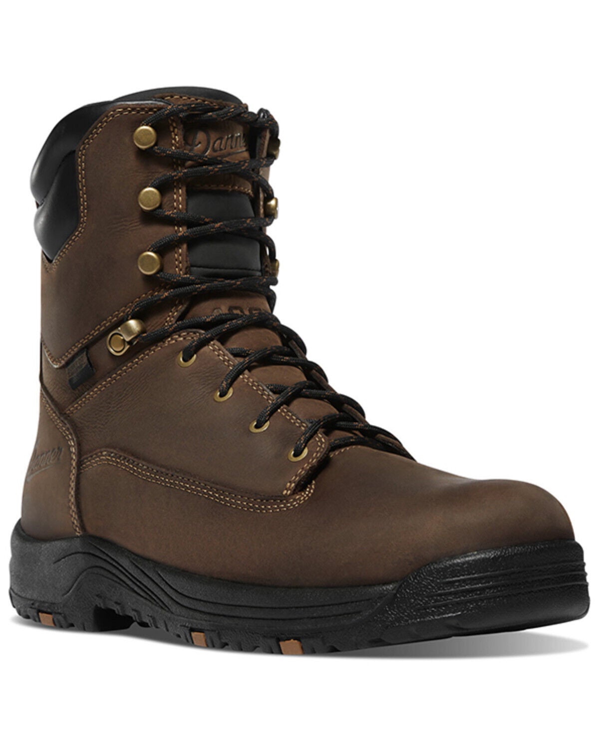 Danner Men's 8" Caliper 400G Insulated Work Boots - Soft Toe, Brown, hi-res
