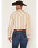 Image #4 - Gibson Trading Co Men's Dustline Striped Long Sleeve Snap Western Shirt - Tall, Lt Brown, hi-res