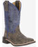 Image #1 - Old West Little Boys' Harrison Western Boots - Broad Square Toe, Blue, hi-res