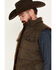 Image #2 - Cody James Men's Oil Slick Snap Vest, Brown, hi-res