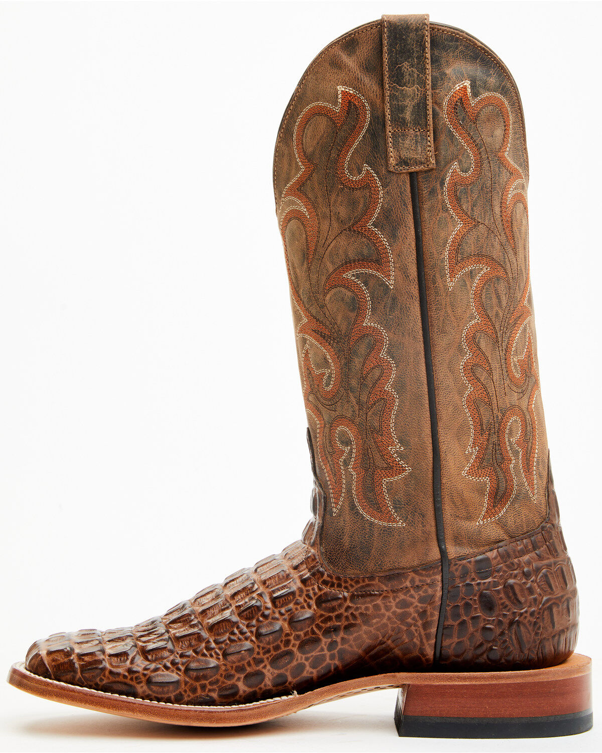 Image #3 - Horse Power by Anderson Bean Men's Crocodile Print Boots, Brown, hi-res