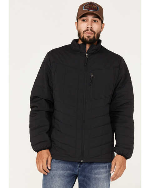 Brothers & Sons Men's Performance Lightweight Puffer Packable Jacket, Black, hi-res