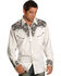Scully Men's Embroidered Gunfighter Shirt, Steel, hi-res