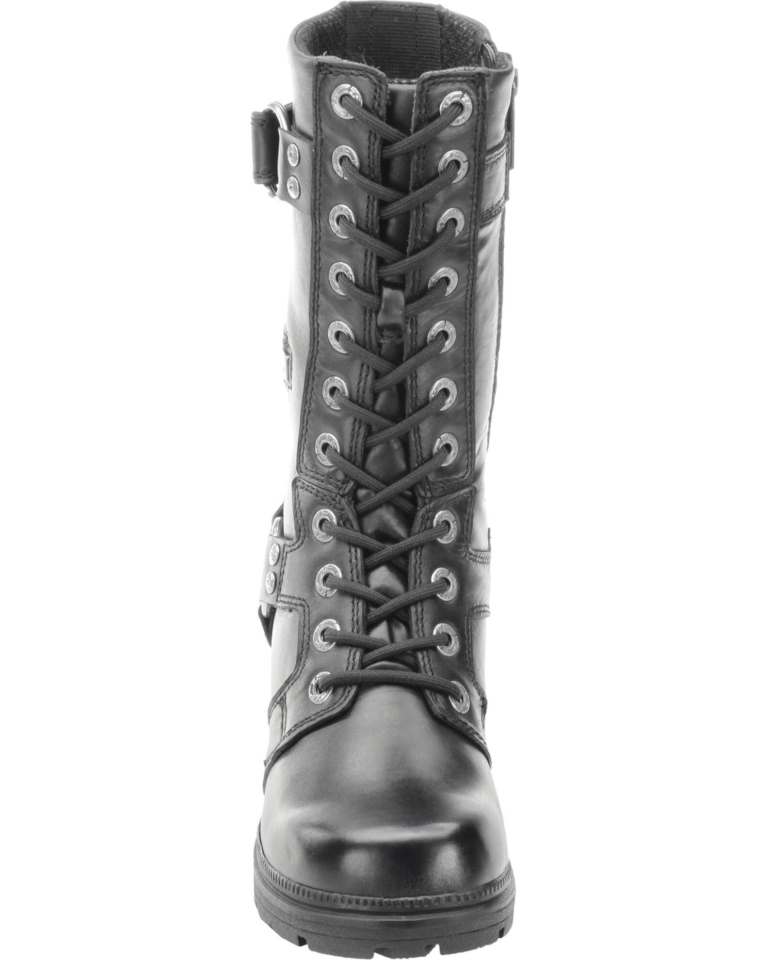 Image #5 - Harley Davidson Women's Eda Lace-Up Harness Boots, Black, hi-res