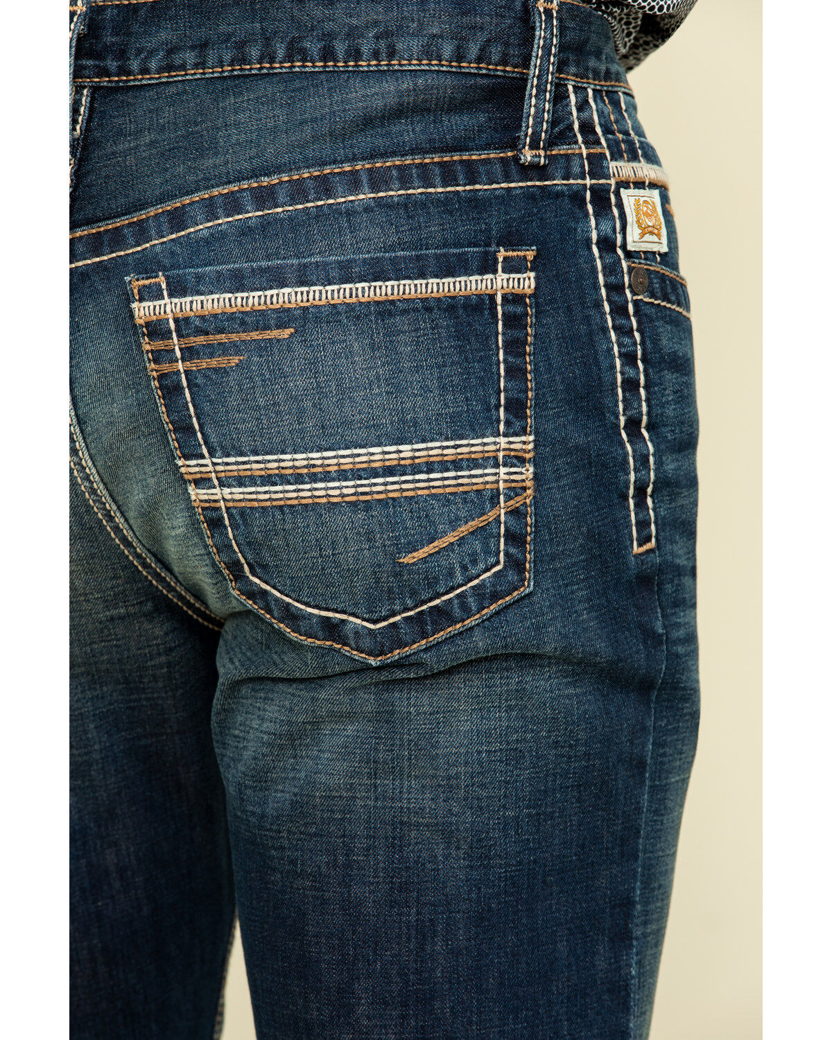 Image #4 - Cinch Men's Ian Rigid Dark Slim Bootcut Jeans, Indigo, hi-res