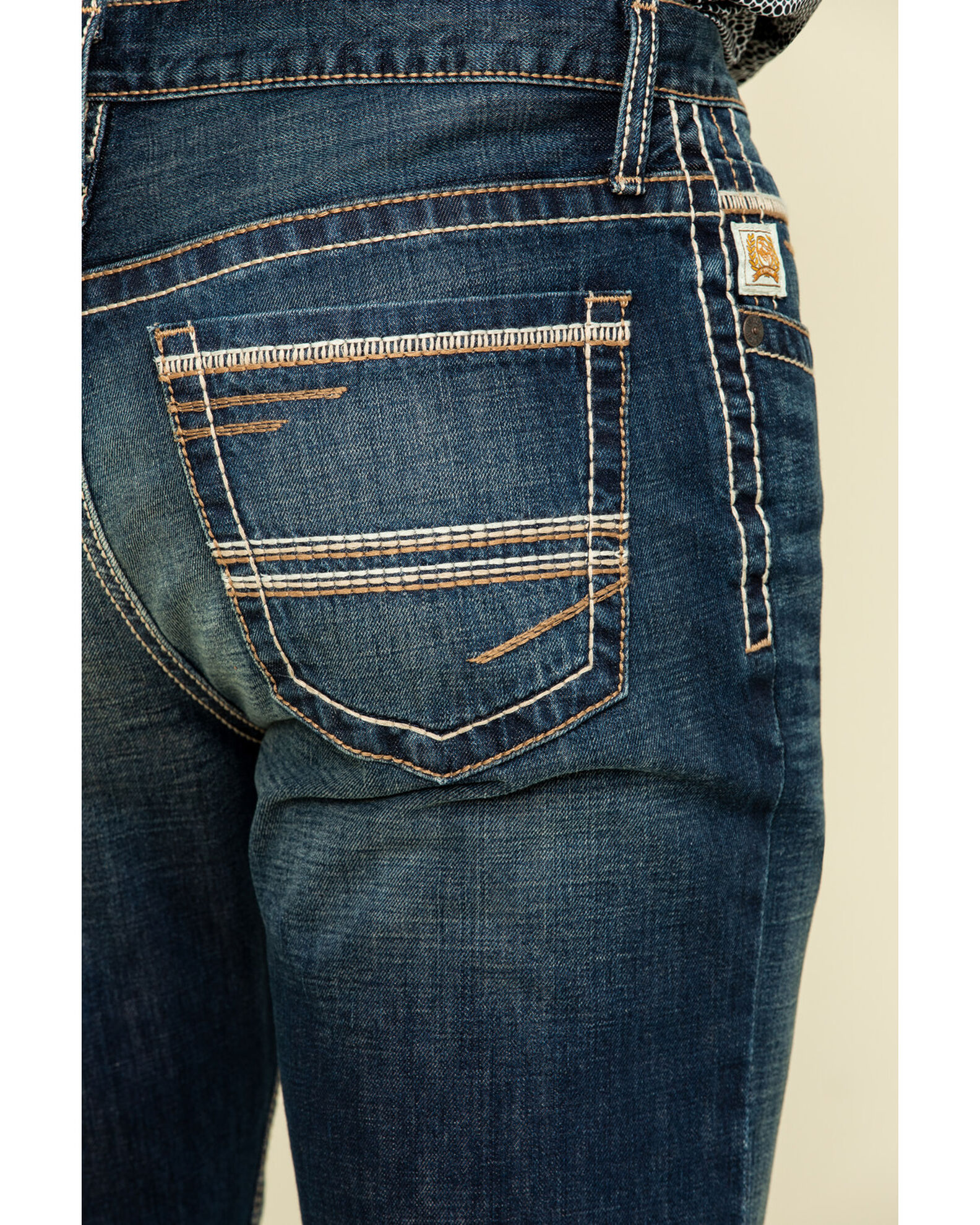 Cinch Men s Ian Rigid Dark Slim Bootcut Jeans Boot Barn