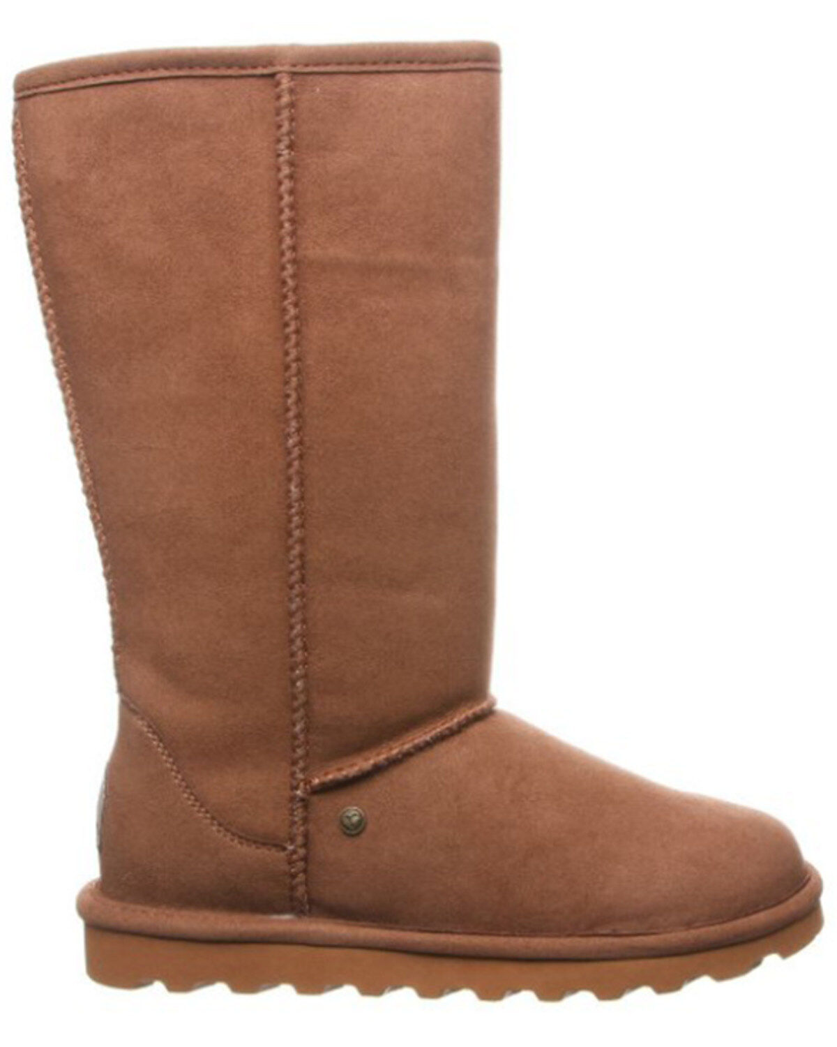 Image #2 - Bearpaw Women's Elle Short Vegan Casual Boots - Round Toe, Brown, hi-res