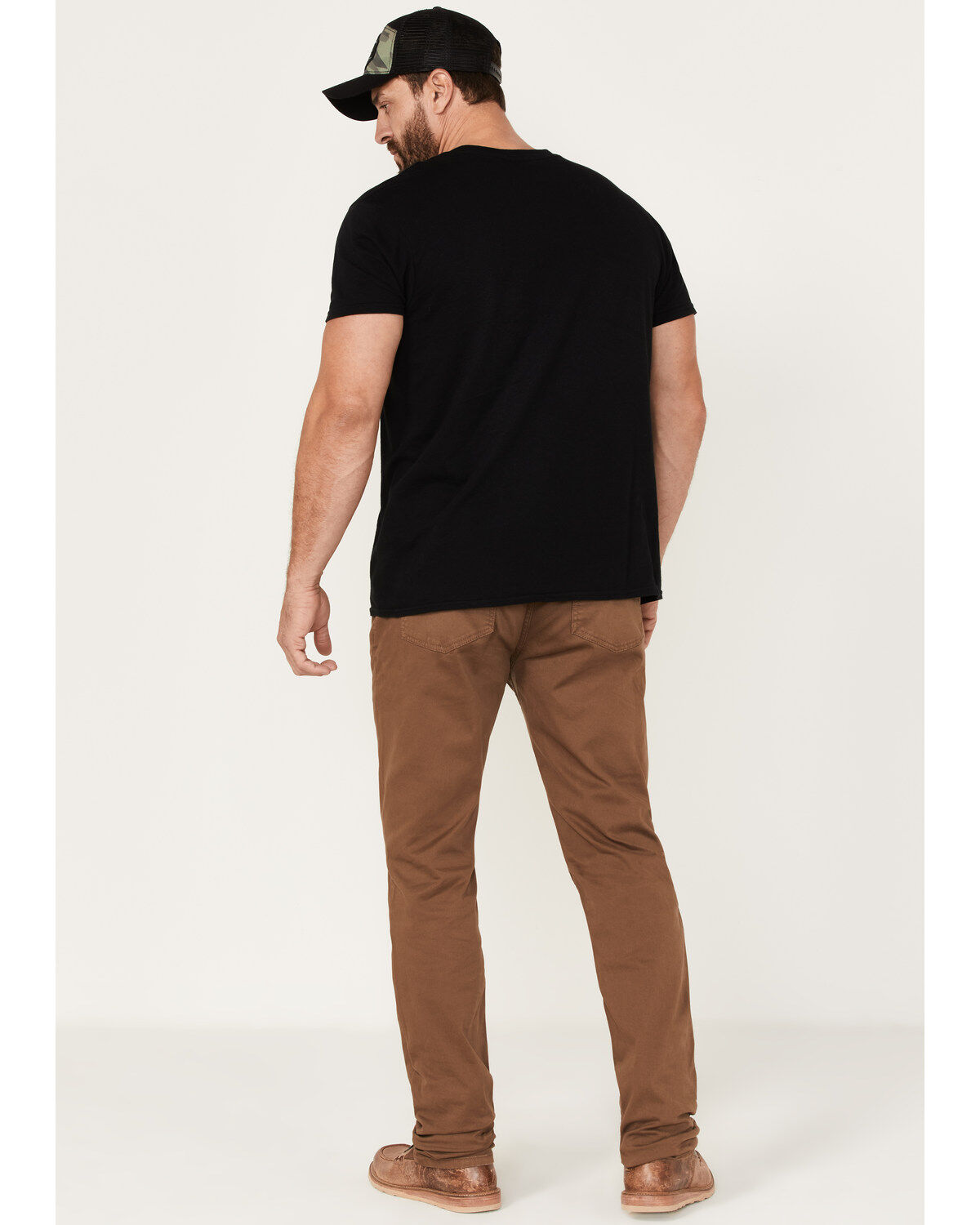 Image #3 - Brothers and Sons Men's Whiskey Wash Stretch Slim Straight Jeans, Tan, hi-res