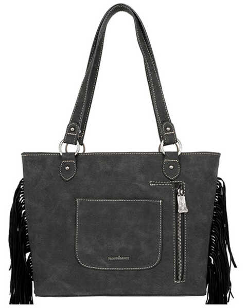 Image #2 - Trinity Ranch by Montana West Women's Cowhide Concealed Carry Tote, Black, hi-res
