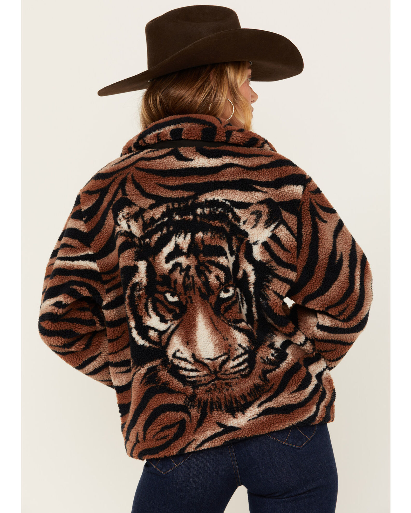 Tiger print jacket store